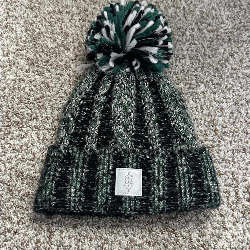Free People FP Movement Pom Party Reflective Beanie
